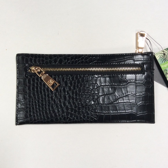 Badgley Mischka Croco Flat Wallet - Picture 4 of 4